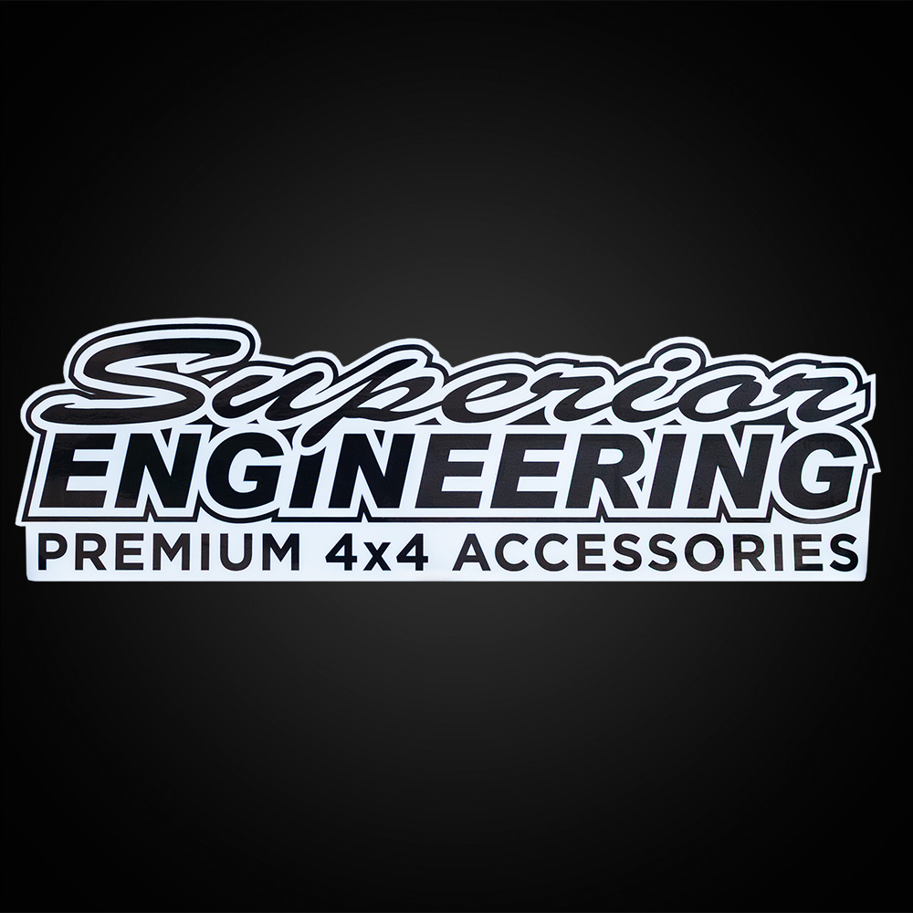 Superior Extra Large Sticker Black 525mm x 160mm (Type 3 Design) - SUP-SELBK-3